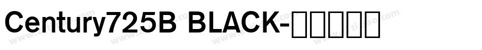 Century725B BLACK字体转换